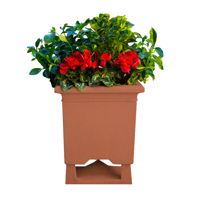 Rockustics SquareRoot-T Outdoor 6.5" Square Planter Speaker w/Transformer, Each