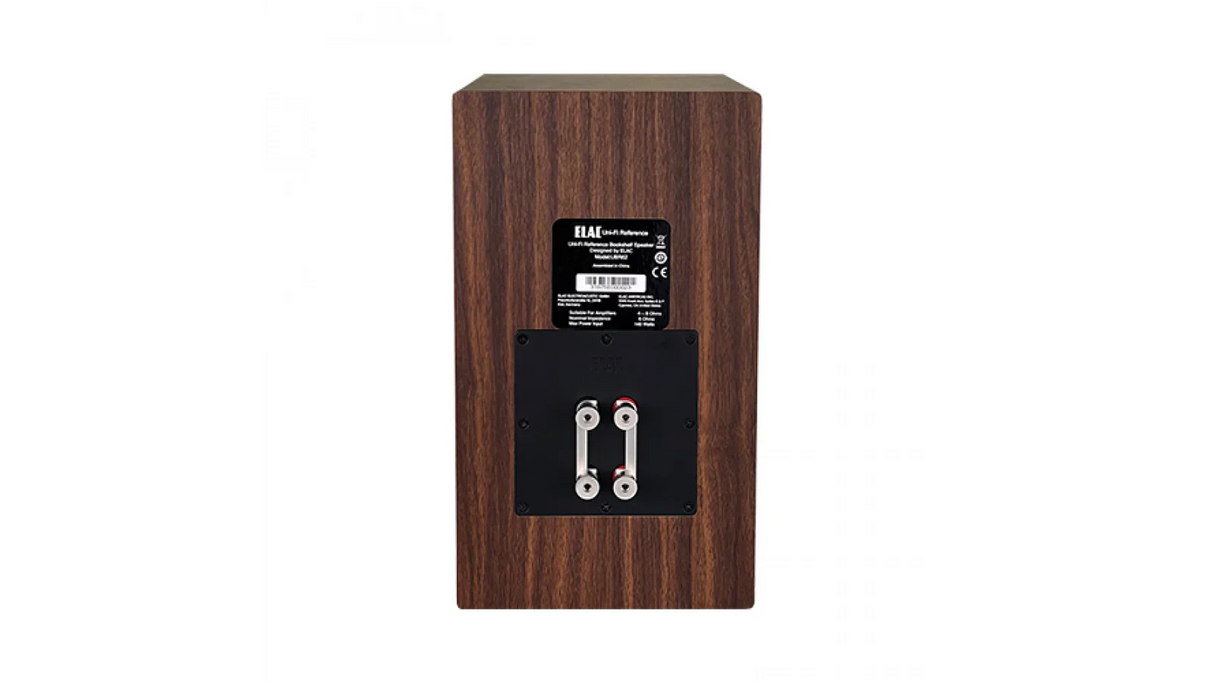 Elac 6.5"UniFi Reference Bookshelf Speaker - Walnut/Black, Pair