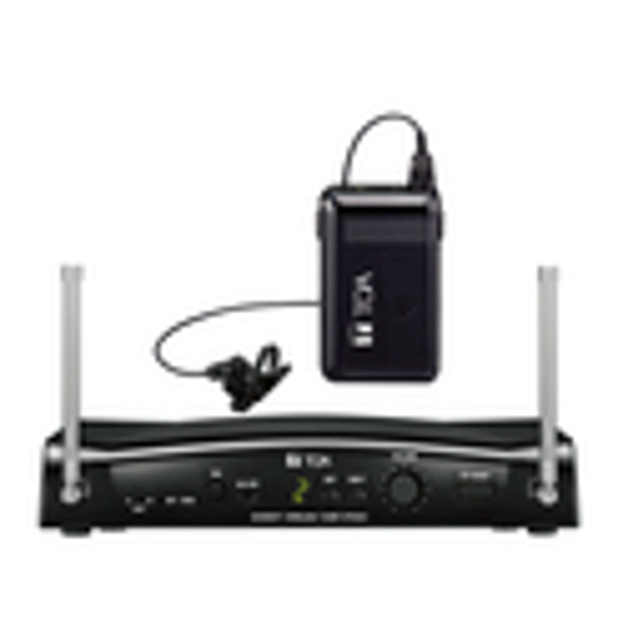 TOA WS-5325M-AM RM1 16 Channel UHF Wireless System Including WT-5810(M) Tuner, WM-5325(M) Rechargeable Transmitter and YP-M5310 Omnidirectional Lavalier Microphone