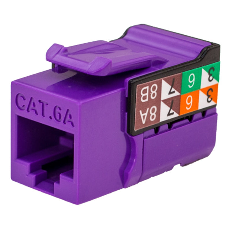 Vertical Cable CAT6 RJ45 Keystone Jack V-Max Series Single/25 pack