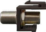 Vertical Cable F-type Coax Keystone Insert