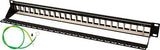Vertical 24 Port 1U Blank Patch Panel With Ground For Shielded Jacks
