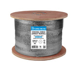 Vertical 107-1952/DB/6Q RG6 Quad Shield Direct Burial 1000ft reel, Black