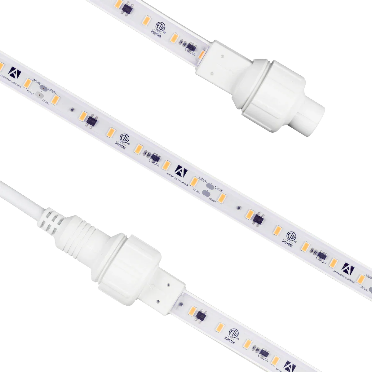 Proluxe PLX-H3COB-30K-KIT-3 3FT 3000K - 120V H3 KITS INCLUDE: (1) LENGTH OF 120V H3 WITH MOLDED MALE+FEMALE CONNECTORS, (1) 5FT REMOVABLE POWER CORD WITH PLUG & FEMALE CONNECTOR, (1) REMOVABLE END CAP, (1) PLASTIC MOUNTING CLIP PER FOOT OF LENGTH