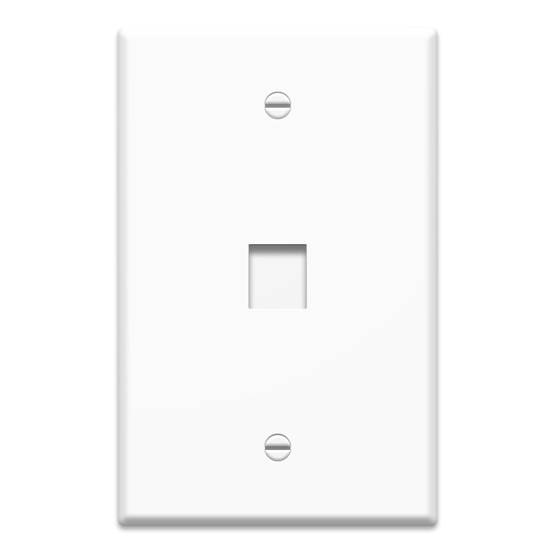 On-Q WP3301WH SGL GANG OVERSIZED WP 1 PORT WH