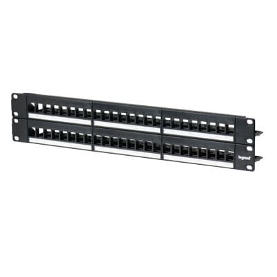 On-Q WP48RM 48-PORT KEYSTONE RACK MOUNT PATCH PANEL