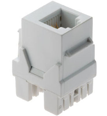 On-Q ACRJ25W1 RJ25 6POSN/6COND TELEPHONE KYSTN CONN WH