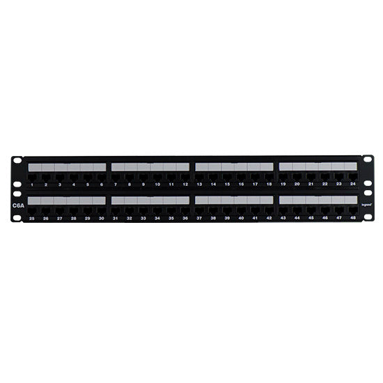 On-Q WP486A 48 PORT CAT 6A RM PATCH PNL
