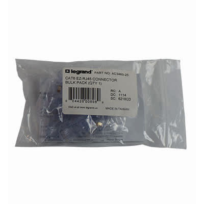 On-Q AC346025 CAT 6 EZ-RJ45 25 PACK