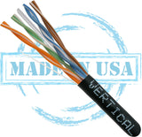 Vertical Cable CAT6 1000ft Plenum Rated (Slim Type) 166-250/P/BK