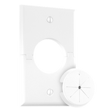 MidLite Single-Gang Splitport, White