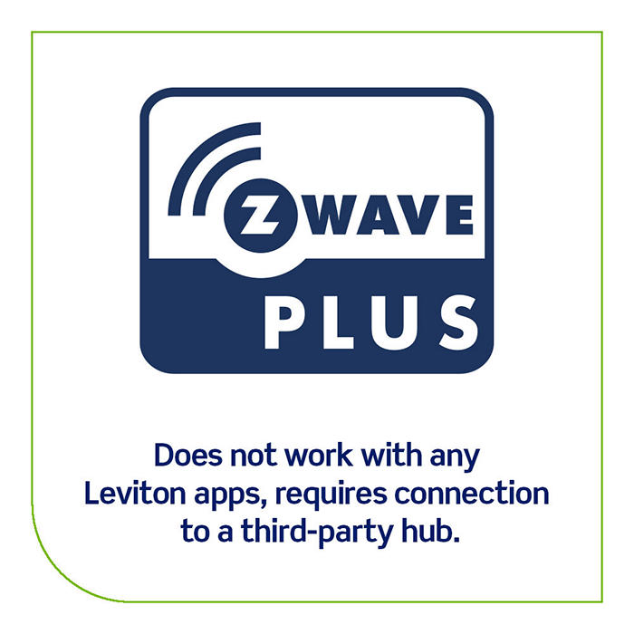 Leviton ZW6HD-1RW Decora Smart Dimmer Switch, Z-Wave 800 Series, Neutral Wire Required