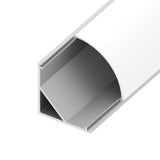Diode Channel Bundle, 20mm ROUNDED CORNER, Accessory Pack, 2 open end caps, 2 closed end caps, 4 mounting clips