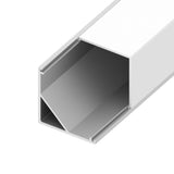 Diode Channel Bundle, 20mm SQUARE CORNER, Accessory Pack, 2 open end caps, 2 closed end caps, 4 mounting clips