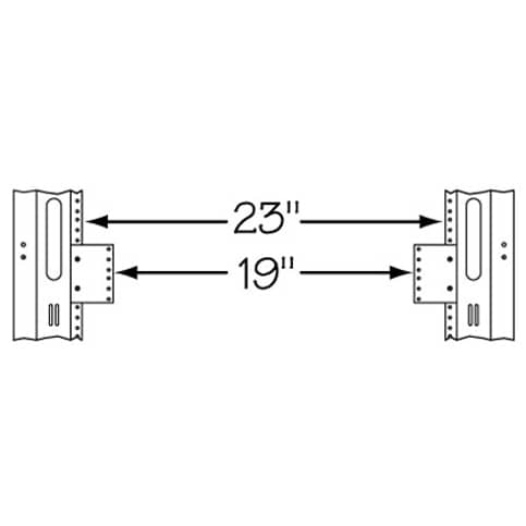 Middle Atlantic 23-19-4 4SP REDUCER, 23 TO 19(PAIR)