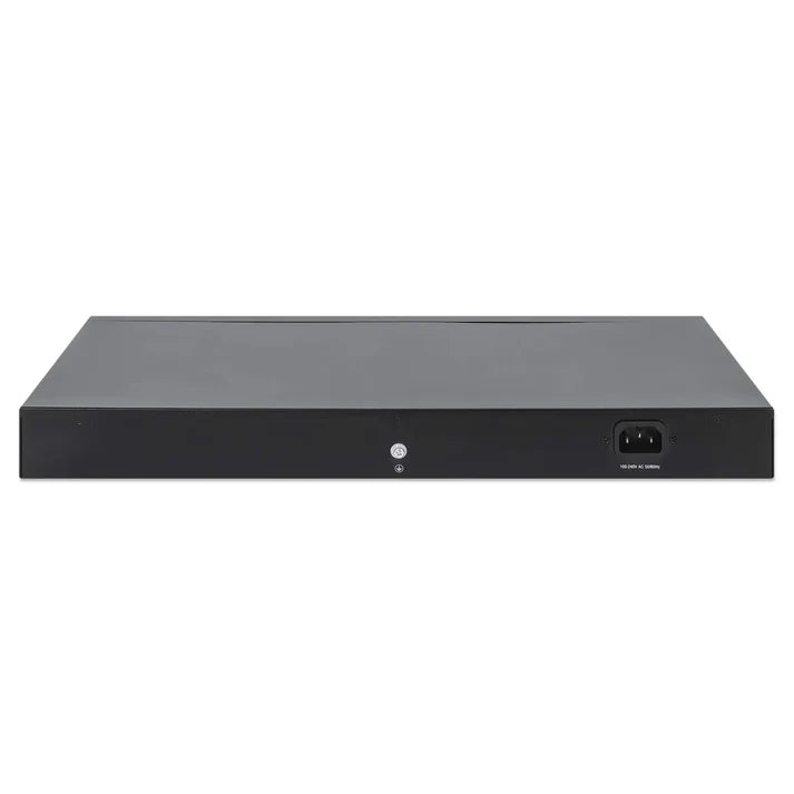 Intellinet 561761 24-Port Gigabit Ethernet PoE+ Switch with Four 10G SFP+ Uplinks