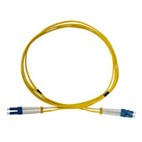 Intellinet 751674 3 m LC to LC UPC Fiber Optic Patch Cable, 2.0 mm, Duplex, OFNR, Singlemode BIF, Yellow