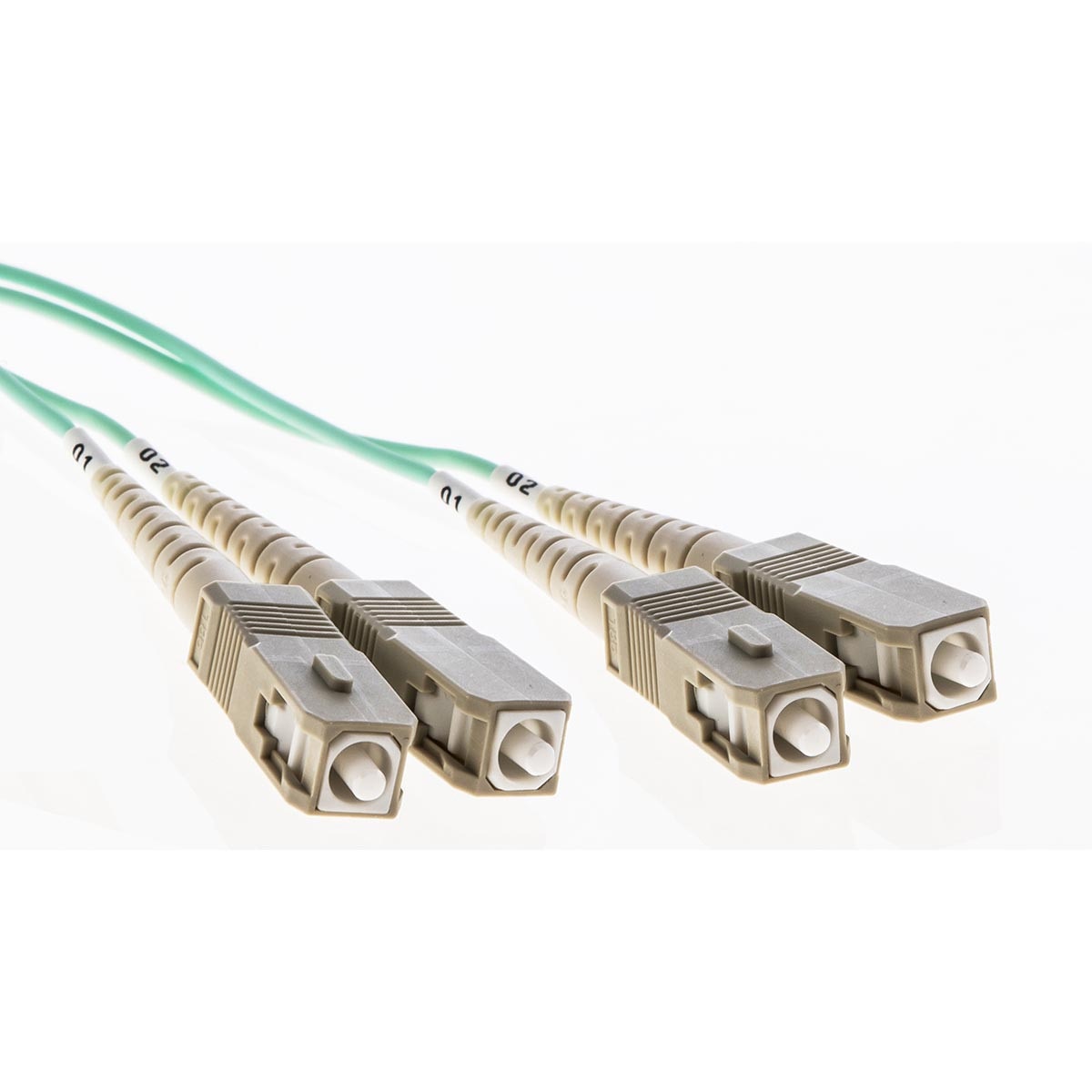 Cleerline 3DOM3SCSC10m Duplex Patch Cable, SC/UPC-SC/UPC, OM3, 3.0 mm Riser, 10 m / 33 ft Per Each