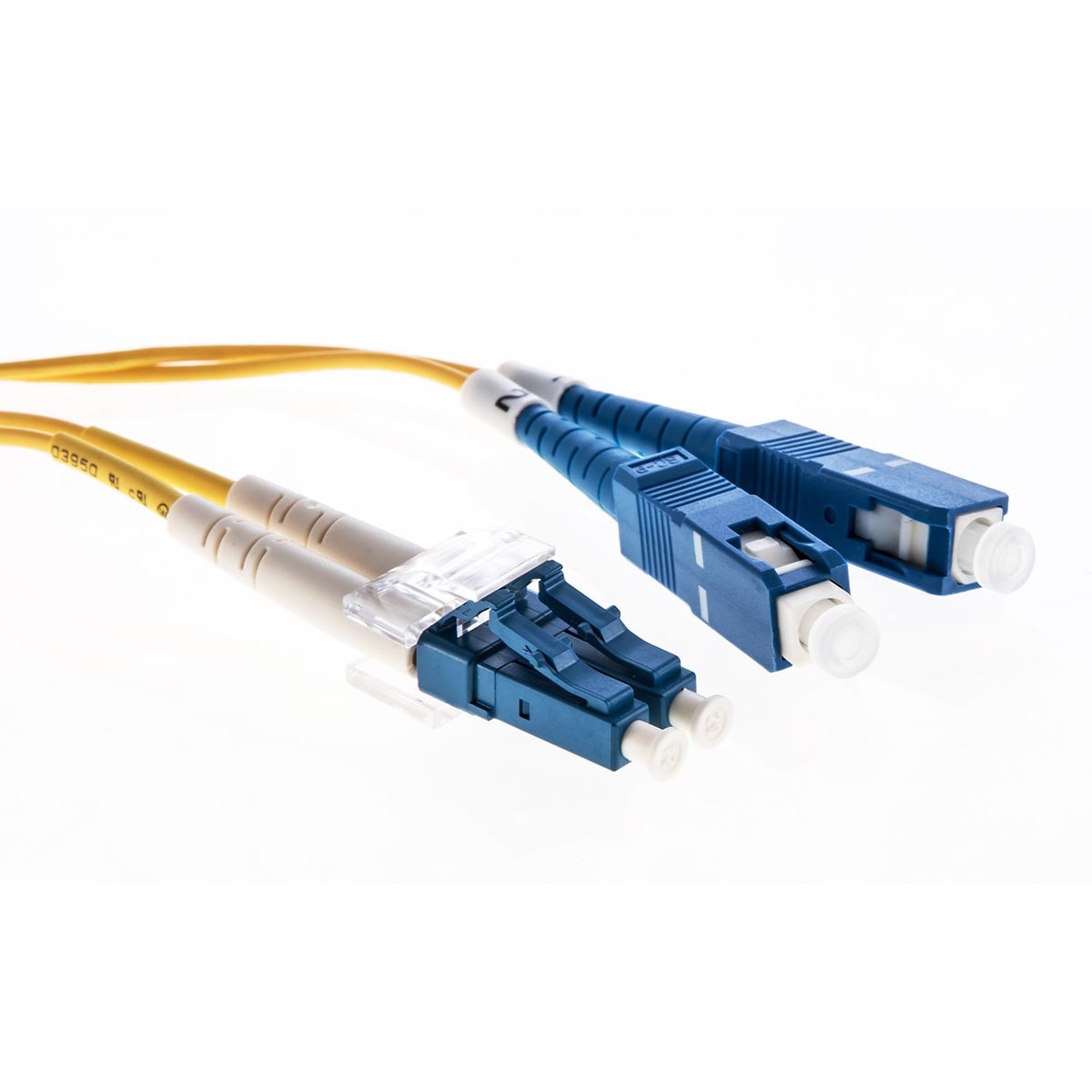 Cleerline 3DOS2LCSC05m-UPC Duplex Patch Cable, LC/UPC-SC/UPC, OS2, 3.0 mm Riser, 5 m / 16.4 ft Per Each