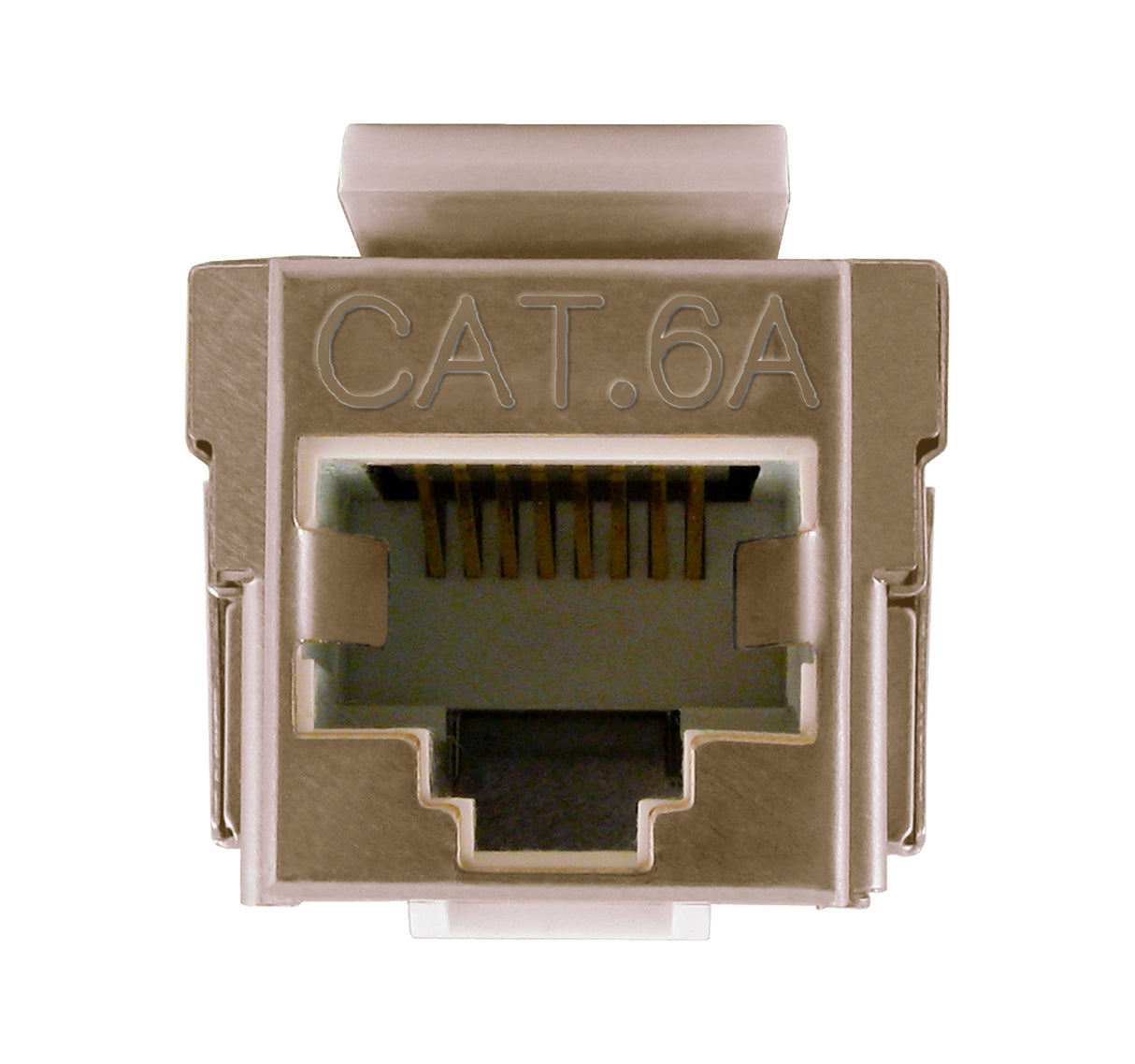 Vertical 303-J2637/C6AS CAT6A Shielded Data Grade Keystone Jack 360° Degree 8×8 Conductors