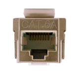 Vertical 303-J2637/C6AS CAT6A Shielded Data Grade Keystone Jack 360° Degree 8×8 Conductors