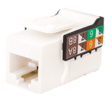 Vertical Cable CAT6 RJ45 Keystone Jack V-Max Series Single/25 pack