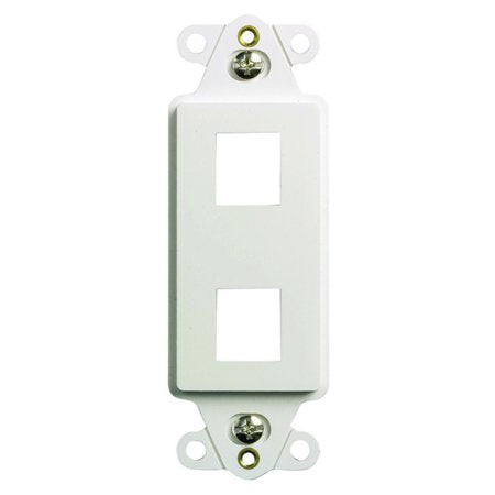 On-Q KS226W KEYSTONE DECORATOR 2 PORT WH