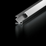 Diode Channel Bundle, 45 Degree DECO., Frosted Cover, End Cap Pairs, Mounting Hardware