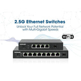 Intellinet 562058  5-Port Switch with 4 x 2.5G Ethernet Ports and 1 SFP+ Uplink