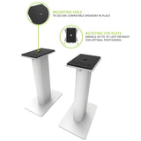 Kanto SP9W Pair - 9" Universal Desktop Speaker Stand, White