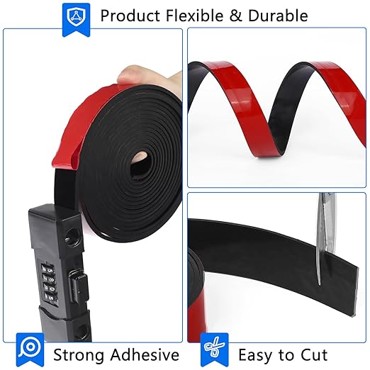 ProEdge 1" x 60" x 1/4" Neoprene Gasket Tape w/ Adhesive Back