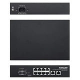 Intellinet 561402 8-Port Gigabit Ethernet PoE+ Switch with 2 RJ45 Gigabit Uplink Ports IPS-08G02-120W