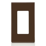 Leviton 80301 1-Gang Decora Plus Screwless Wallplate Polycarbonate