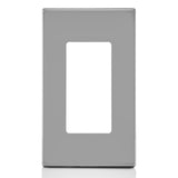 Leviton 80301 1-Gang Decora Plus Screwless Wallplate Polycarbonate