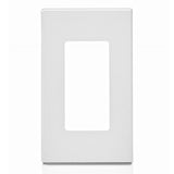 Leviton 80301 1-Gang Decora Plus Screwless Wallplate Polycarbonate