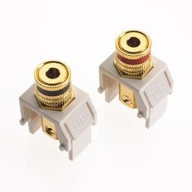 On-Q F3457WHV1 KEY: SPEAKER BINDING POSTS WH 1 PAIR