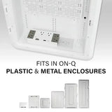 OnQ AC1062 6 Outlet Enclosure Surge Protector with One USB-A and One USB-C