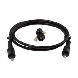 On-Q AC2406BKV1 TOSLINK W/MINI AUDIO CABLE 6 FT
