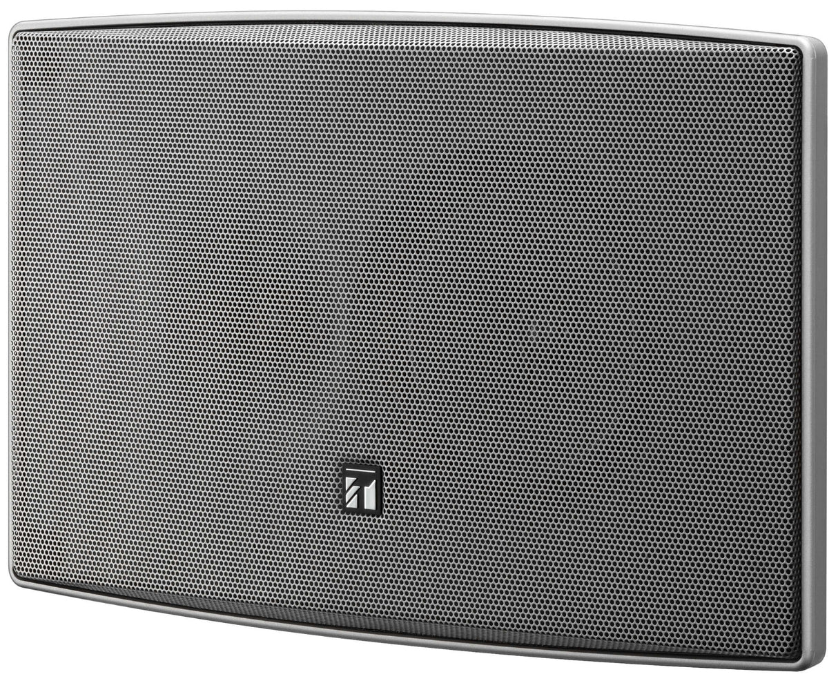 TOA BS-1034S Music/Paging Speaker Slim Box Type 70.7/100 V Transformer (10 W) Speaker Receptacle Included Silver