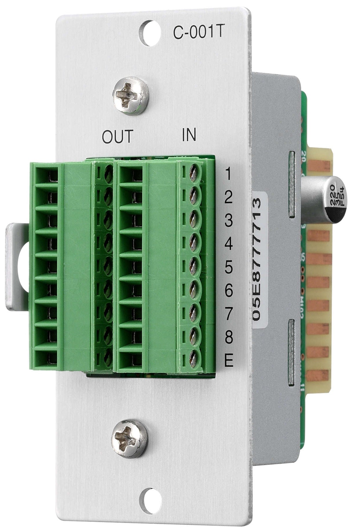 TOA C-001T Control I/O Module for 9000 Series Mixers and Mixer/Amplifiers 8 Control Inputs