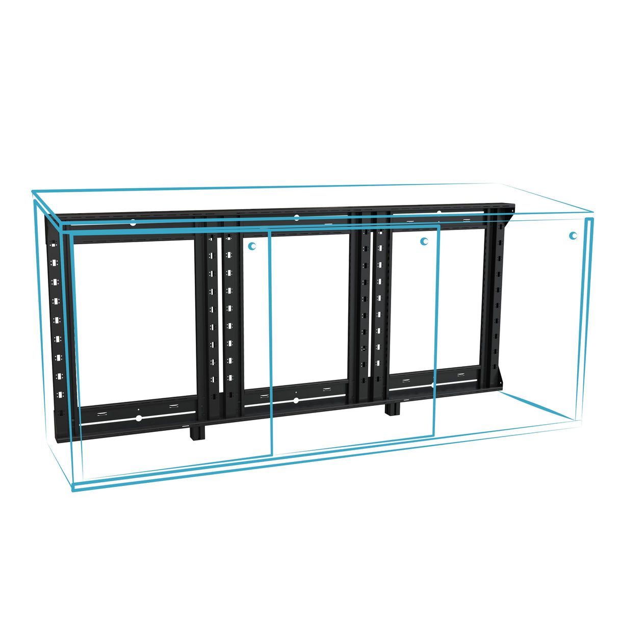 Middle Atlantic C3-WWHK2-24 C3-WDWRKRS KIT,2BAY,24 IN