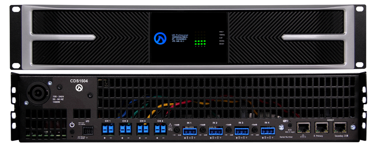 LEA CDS1504 High Power Smart AMP | 4 CH | 1500 Watts Per Channel