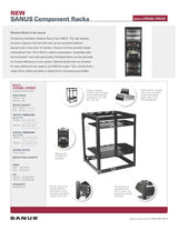 Sanus CFR1610-B110U AV Rack Stackable Open Frame Rack