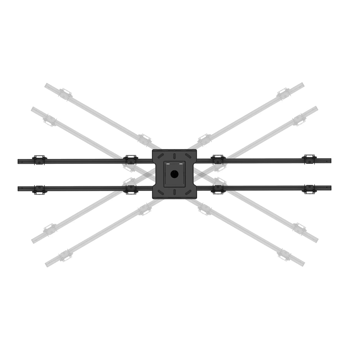 Kanto CM600B4B Back-to-Back Quad Screen TV Ceiling Mount for Four 40” to 45” TVs
