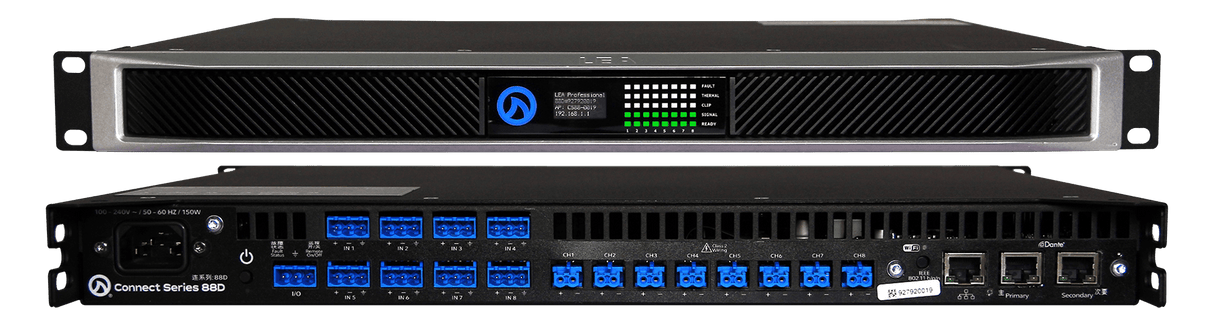 LEA CS88D Smart AMP | 8 Channels | 80 Watts Per Channel
