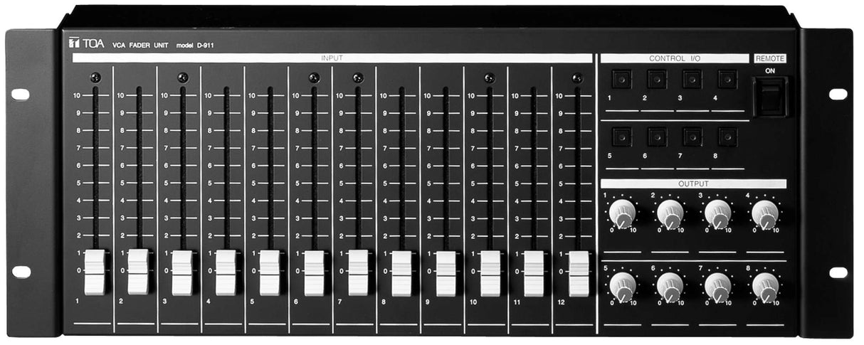 TOA D-911 VCA Fader Control Unit Requires D-984VC (D-901 & D-2008SP)