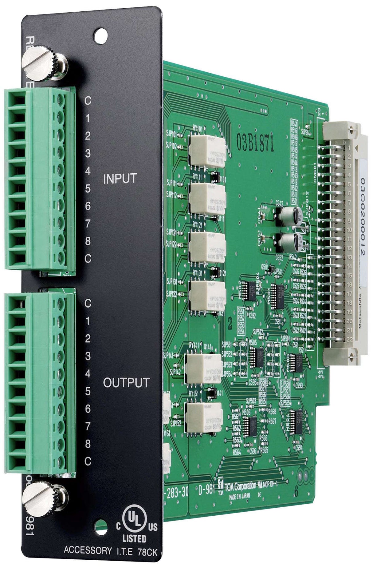 TOA D-981 D-901 Series Remote Control Module Programmable Memory Selection Volume Up/Down