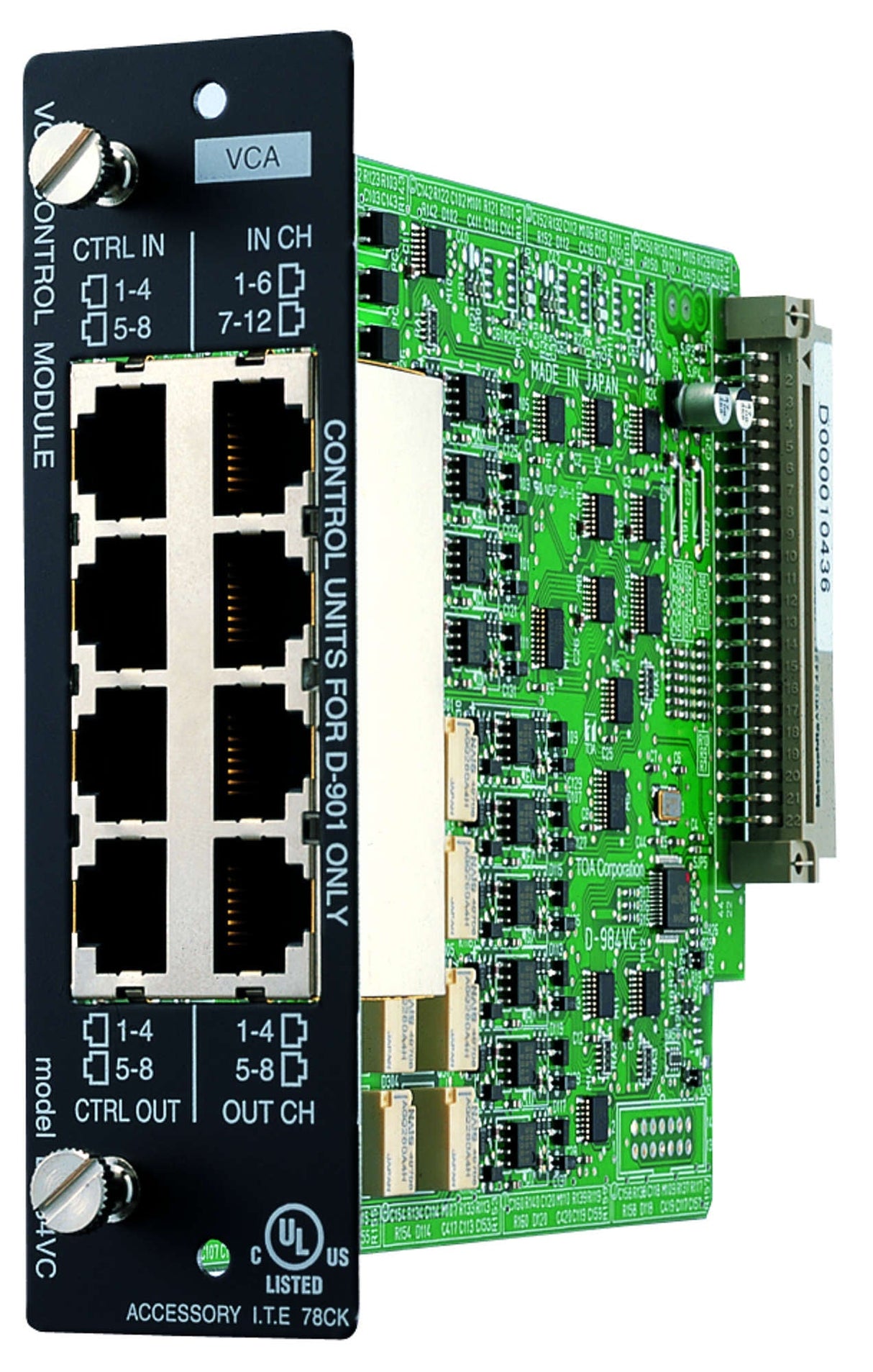TOA D-984VC VCA Control Module (D-901 & D-2008Sp Only)