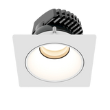 Proluxe ChromaDMX 4in DMX RGB+TW Downlight, Square Trim, White Finish