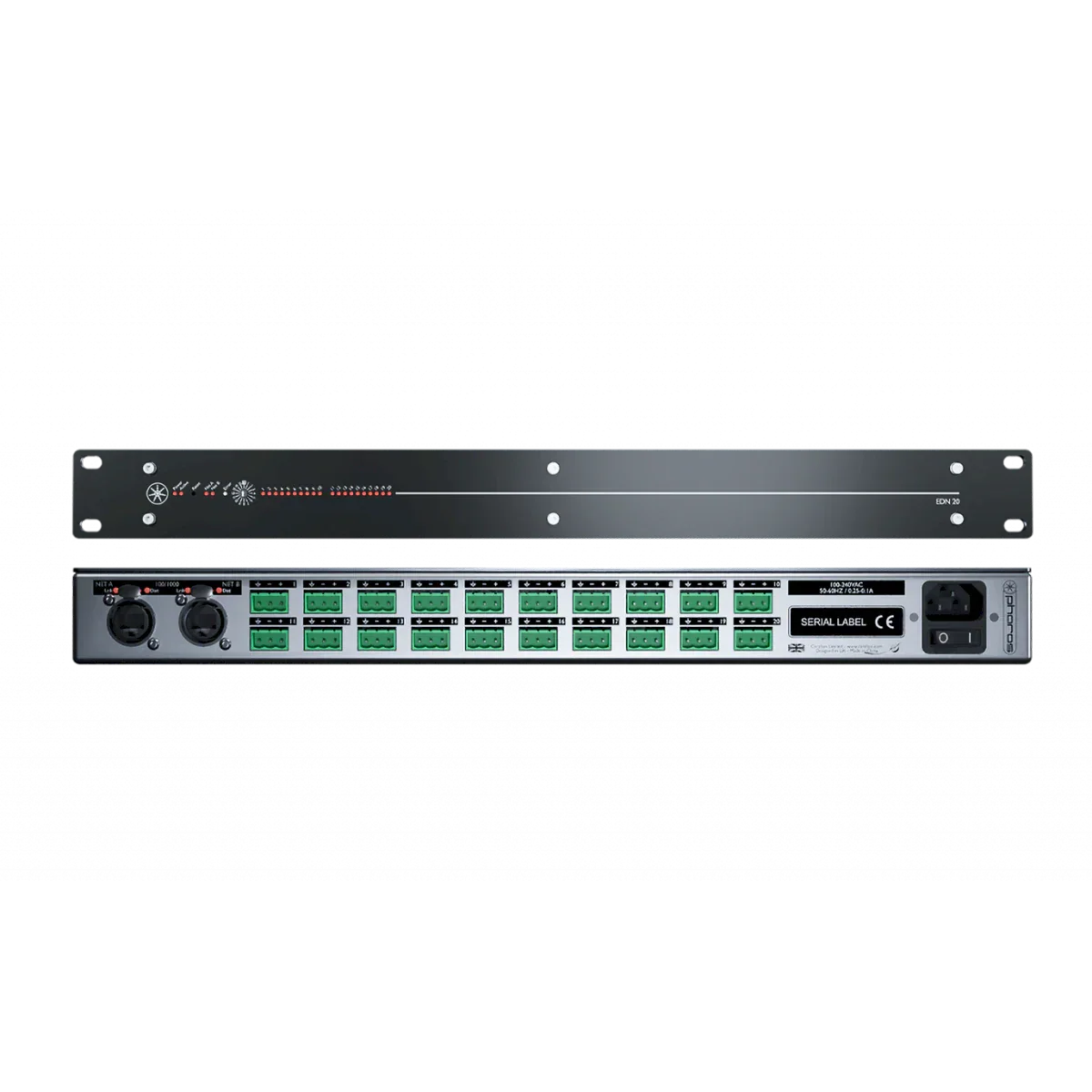 Proluxe PLX-DMX-P-EDN20 SO: PHAROS ETHERNET DATA NODE 20 (1+1 ETHERNET, 20 DMX/RDM)
